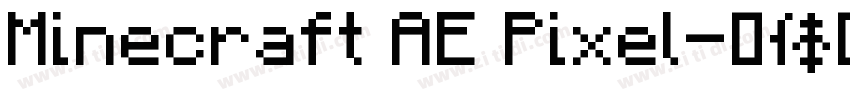 Minecraft AE Pixel字体转换